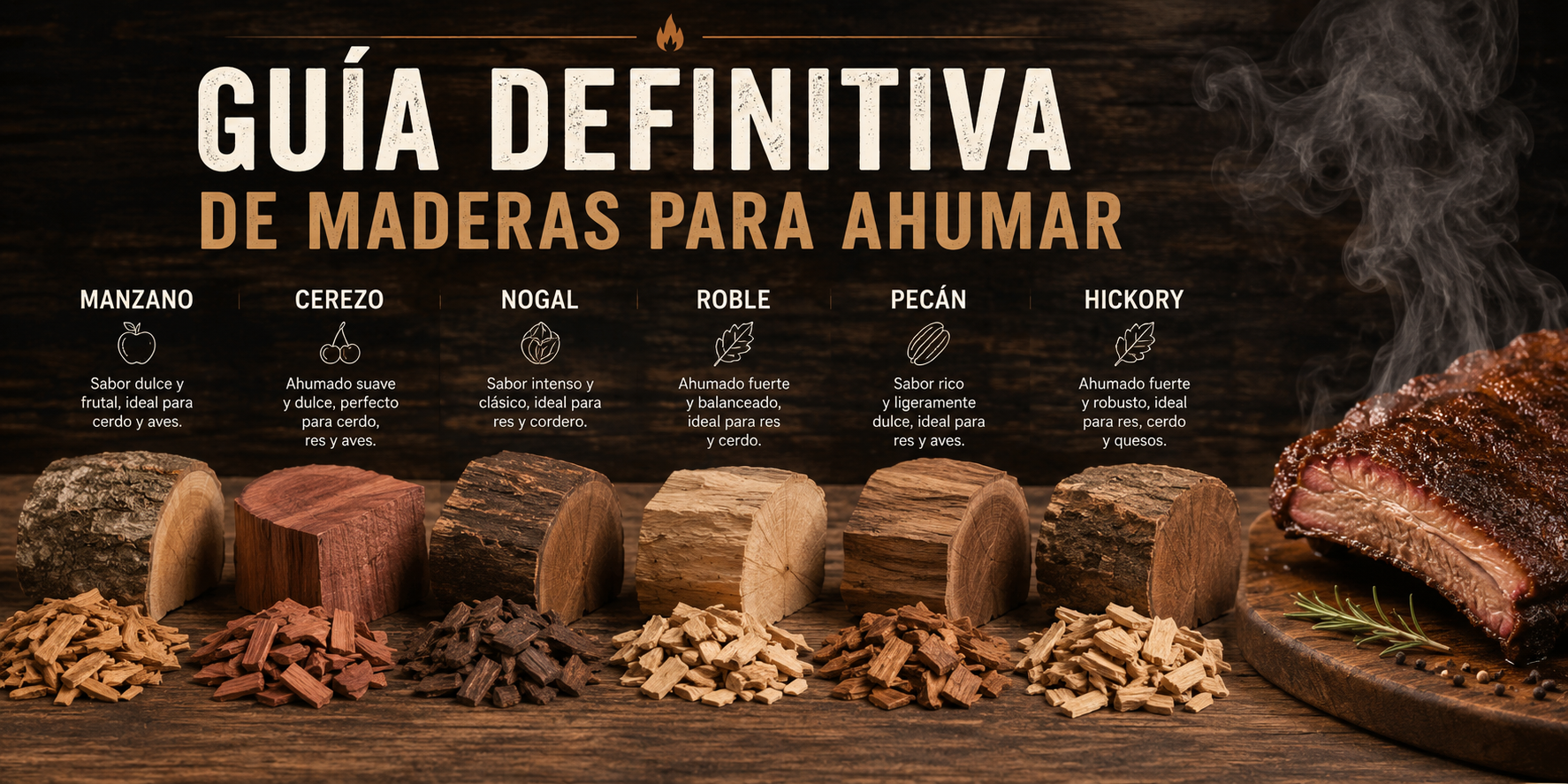 Guía de Maderas para Ahumar: El Sabor del Humo en Chile